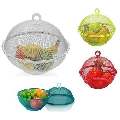 FRUTERO BOLA CON TAPA 27X33CMS COLORES SURTIDOS